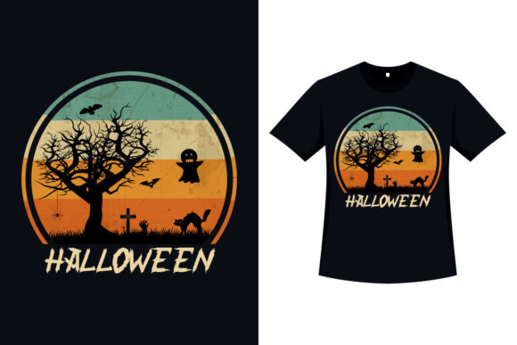 Halloween Stylish Retro Color T-shirt Review