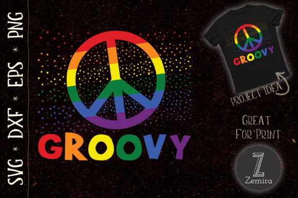 Peace Sign Retro Groovy 70s Hippie Review