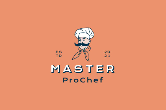 Retro Chef Restaurant Logo Design Vector Review