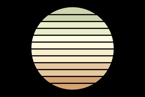 Retro Sunset Circle Design 39 Review
