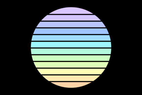 Retro Sunset Vintage Circle Design 18 Review