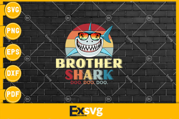 Retro Vintage Brother Shark Doo Doo Doo Embroidery Review