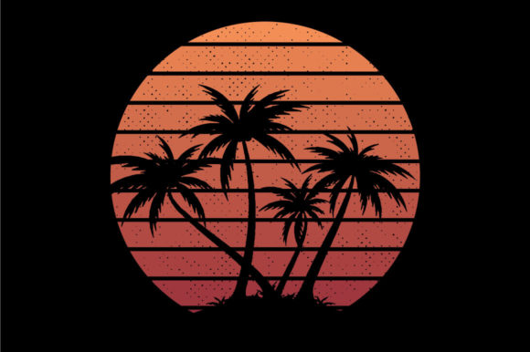 Retro Vintage Sunset Palm Tree 13: A Designer's Real-World Embroidery Review