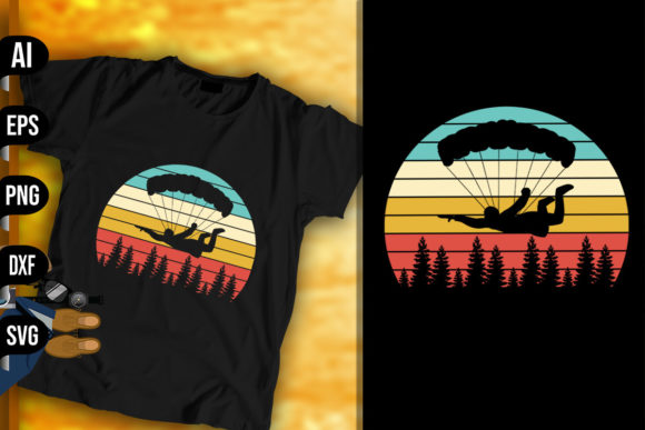 Vintage Retro Skydiving Design Review